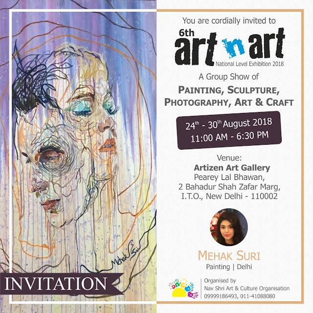 Artist Mehak Suri, All India Painting, Photography, Sculpture, Art & Craft Exhibition on National Level