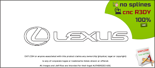 Lexus logotype vector dxf for CNC free download