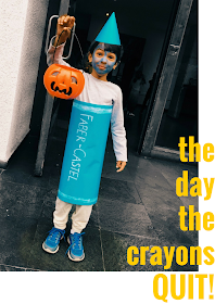 Halloween Crayon Costume from The Day the Crayons Quit!: By Practical Mom
