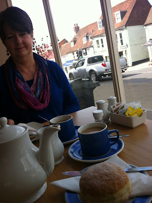 Having our second breakfast in Alresford