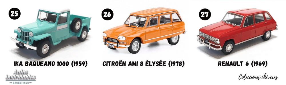 ika baqueano 1000 1:43, ika baqueano 1000 1959, ika baqueano 1000 1959 autos inolvidables argentinos, citroen ami 8 elysee 1:43, citroen ami 8 elysee 1978, citroen ami 8 elysee 1978 autos inolvidables argentinos, renault 6 1:43, renault 6 1969, renault 6 1969 autos inolvidables argentinos, autos inolvidables argentinos salvat