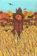 A scarecrow? With one foot? Swaying with the harsh wind even if it's body .