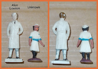 Ambulance Crew; Doctor Figures; Dolls Furniture; Dolls' Houses; Hospital Toys; Hospital Ward 10; Matron Figures; Medical Toys; Mettoy Playcraft; Mettoy Toys; Nurse Figures; Plastic Figures; Plastic Medics; Playcraft Toys; Small Scale World; smallscaleworld.blogspot.com; Stretcher Case; Toy Ambulance Figures; Toy Hospital; Toy Medics; Ward 10; Ward Ten Hospital; Ward 10 Doctor and unknown probably Speedwell nurse