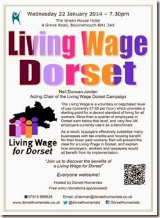 Living Wage Dorset poster