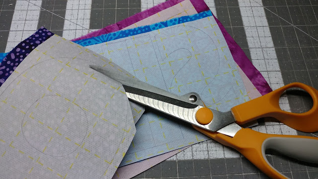 Cutting out applique letters