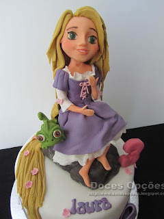 Rapunzel fondant disney cake