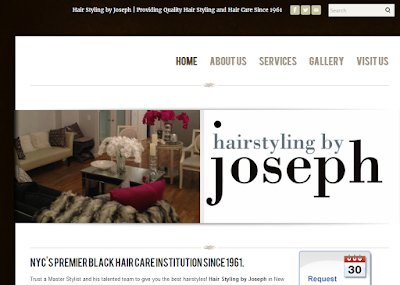 home page for Hairstyling by Joseph in Midtown Manhattan
