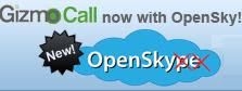 Get free international calls from Gizmo OpenSky(pe)