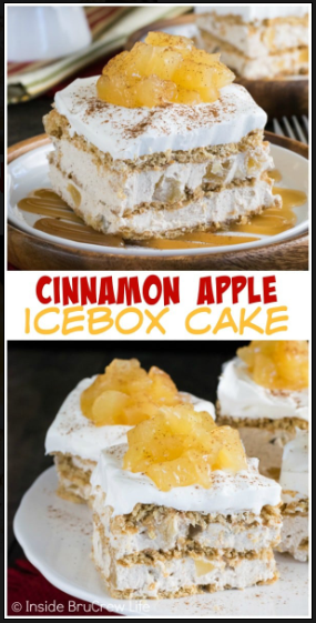 CINNAMON APPLE ICEBOX CAKE