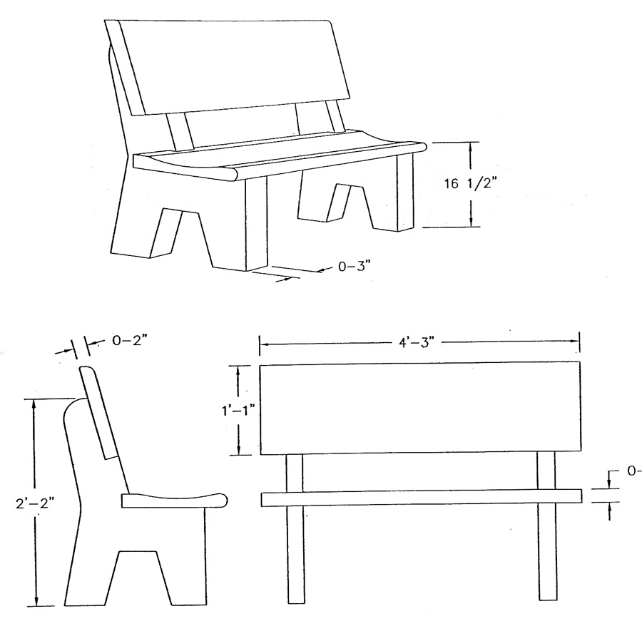 Download Garden Bench Dimensions PDF greenhouse bench design ideas