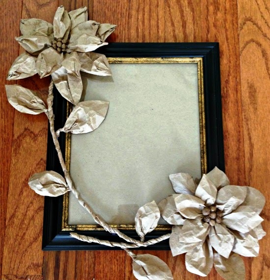 Handmade photo frame craft project