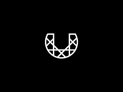 Abstract Letter U Concept Logo