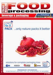 Italian Magazine Food Processing 2014-05 - November 2014 | ISSN 1827-4102 | TRUE PDF | Bimestrale | Professionisti | Tecnologia | Packaging
Italian Magazine Food Processing is the technical magazine focused on food and beverage technology.