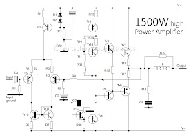 2sc5200 2sa1943 500watt Amplifier Circuit Diagram - 1500 Watt High Power Amplifier - 2sc5200 2sa1943 500watt Amplifier Circuit Diagram