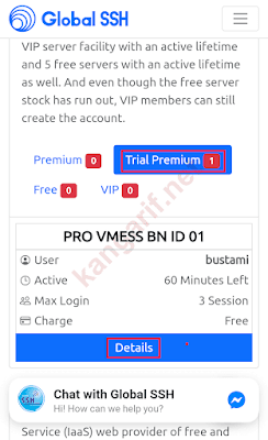 klik trial premium > details