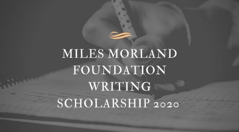 Miles Morland Foundation (MMF) Writing Scholarship 2020 for African Writers | £18,000 Grant