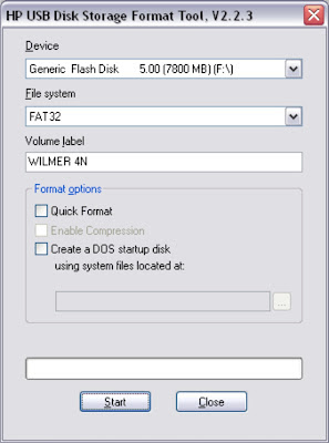 HP USB Flash Drive Format Tool