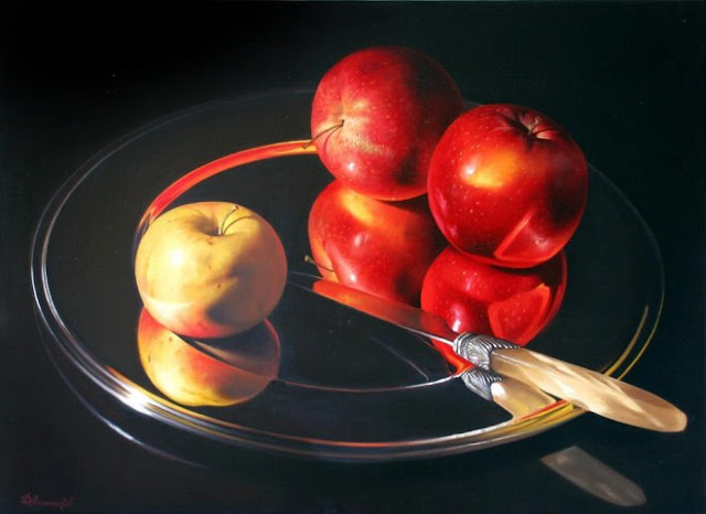 Still Life Oil Paintings by Philip Gerrard - Flowers and Fruits