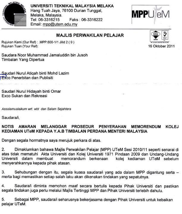 Contoh Surat Amaran Terakhir Kepada Pekerja