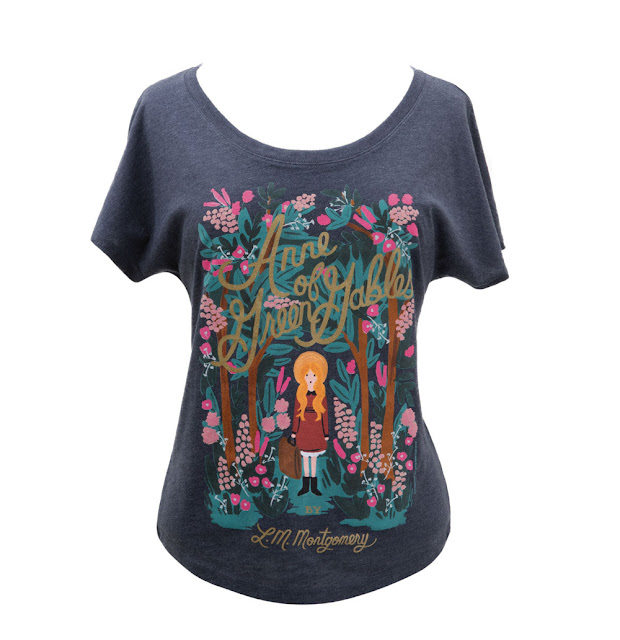 Out of Print Anne of Green Gables Dolman T-Shirt with Illustration by Anna Bond for Puffin Books