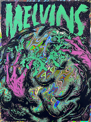 Melvins lava foil variant poster