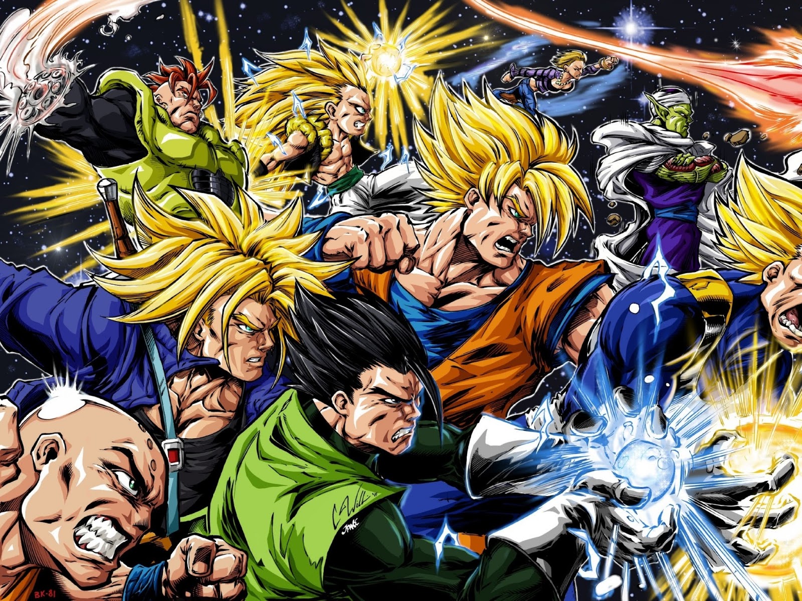 ... Android 16 Anime Dragon Ball Z HD Wallpaper Desktop PC Background 1984