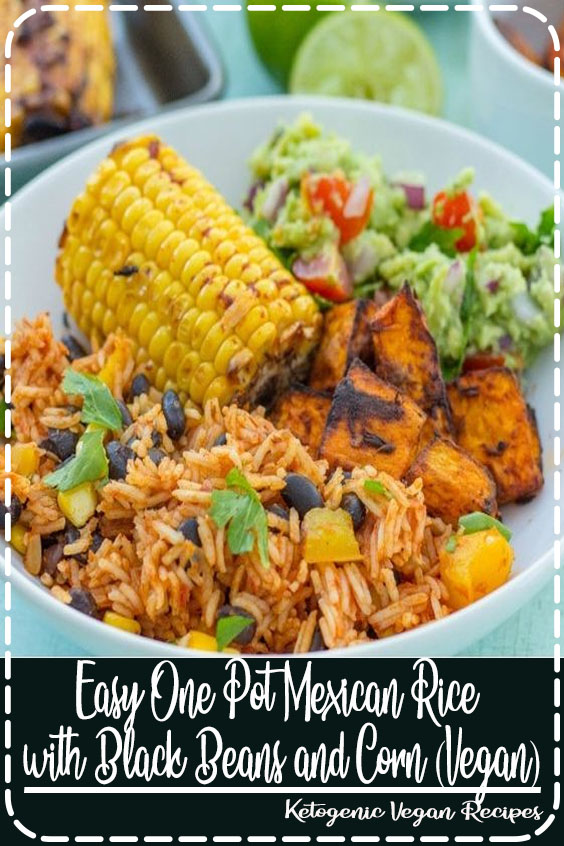 A quick, simple and delicious recipe, this Easy One Pot Mexican Rice with Black Beans and Corn is wonderful as a main course in its own right or as a side dish to all your Mexican favourites. It’s gluten free, dairy free and vegan too! Dedicated to #HonestMum #mexicanrice #mexicanfood #vegan #dairyfree #glutenfree #vegetarian #easypeasyfoodie #cookblogshare #freefromgang