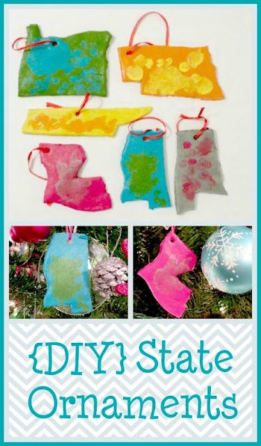 remember faraway family with diy state ornaments