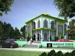 MASJID MODERN 15x15 DUA LANTAI 