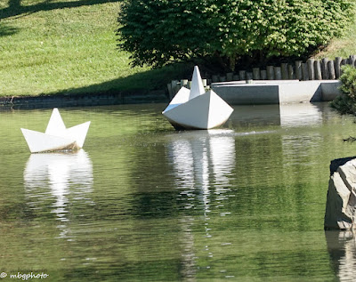 Origami in the Garden: Paper Navigators photo by mbgphoto