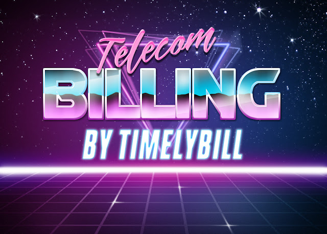 Retro 80's TimelyBill advertisement