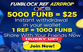 FunBlock Airdrop of 5000 $FUNB Tokens worth $25 USD Free
