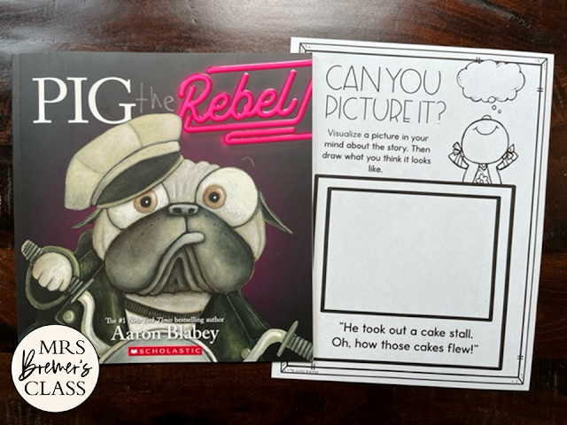 Pig the Rebel book activities unit with literacy companion activities for Kindergarten and First Grade