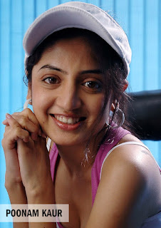 poonamkaur smiling in white cap