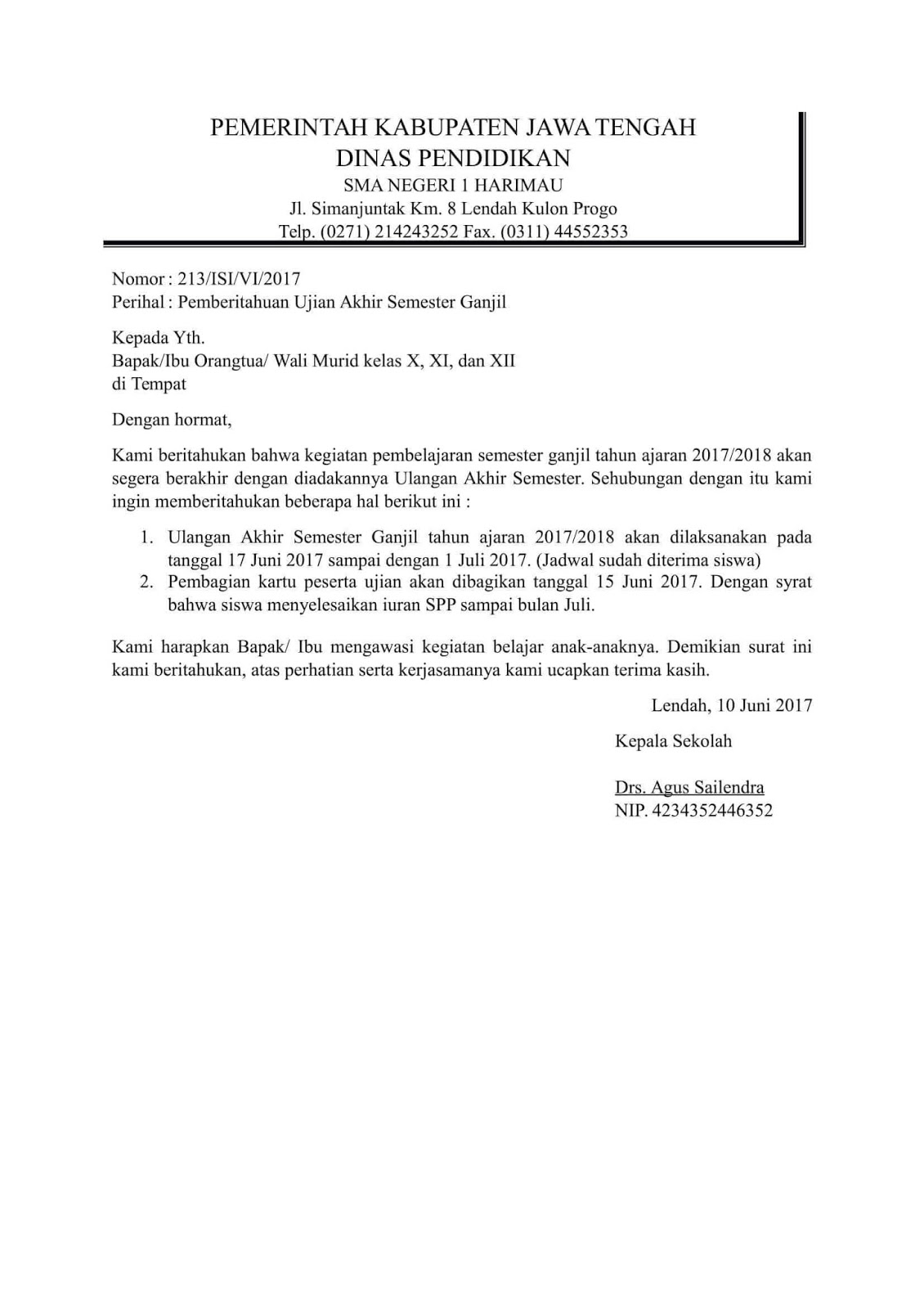  Surat Pemberitahuan Secara Resmi bertujuan untuk memberitahu pihak tertentu wacana adany Inilah Contoh Surat Pemberitahuan Secara Resmi