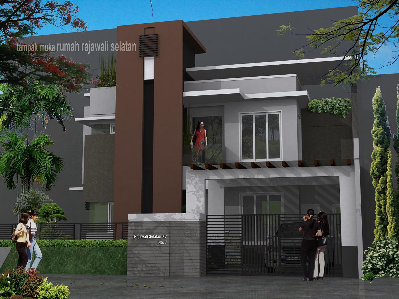 Desain Rumah 2 Lantai Type 45 Mediterania Unik Hook Rumah