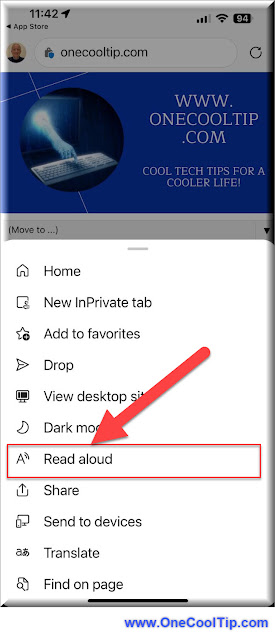 Microsoft Edge - Read Aloud on Mobile