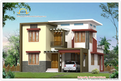 contemporary modern villa design 155 Square Meter (1665 Sq.Ft) - November 2011