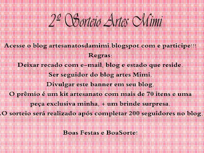 2º Sorteio artes Mimi