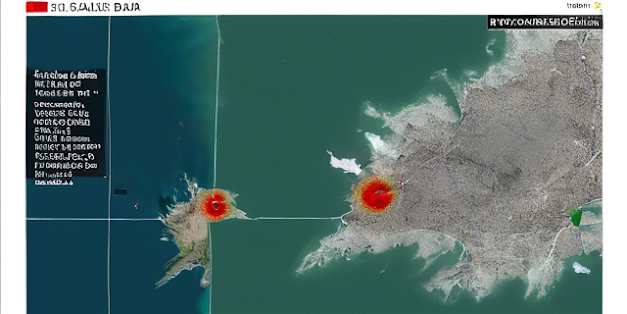 Satellite imagery showing the extent of damage after a natural disaster, with overlays of RADAR data to aid in relief efforts