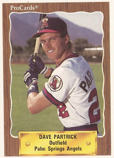 Dave Partrick 1990 Palm Springs Angels card