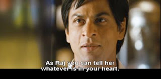 As Raj you can tell her what's in your heart