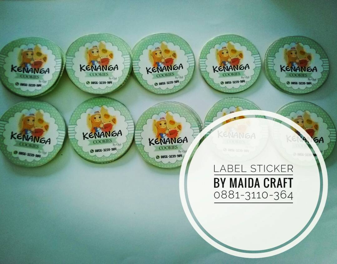 Sticker Label Toples Kue Kering  Gallery Kreatifitas