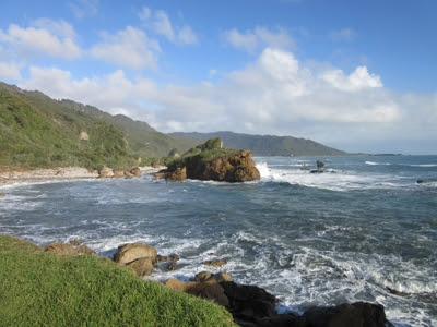 Vistas desde el Parque Nacional Paparoa hasta Westport