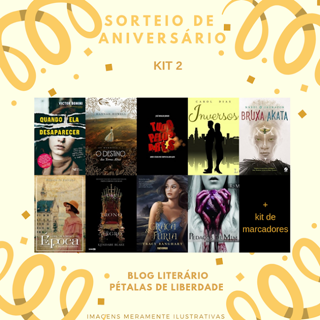 sorteio de livros