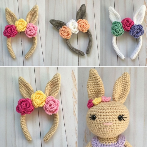 Crochet Bunny Headband - Free Pattern