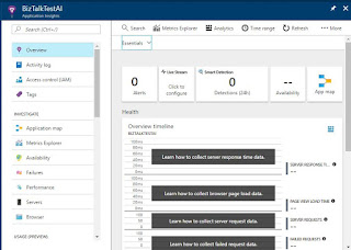 Application Insights instance Created