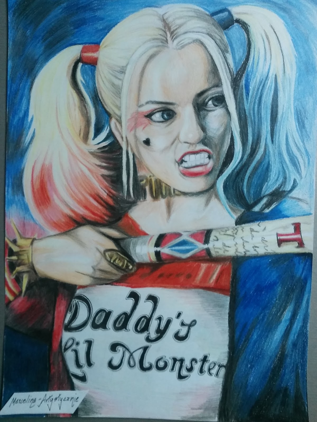 Marcelina Artystycznie Portret Harley Quinn