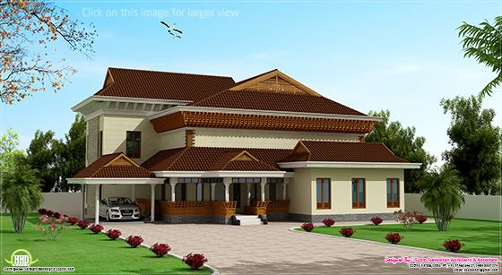 Traditional mix Kerala house