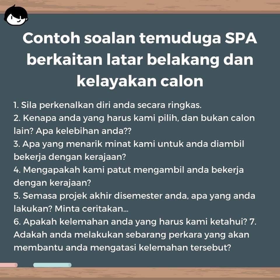 Contoh-Contoh Soalan Temuduga Memasuki Perkhidmatan Awam